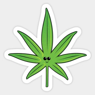 Buddy the Weed Leaf - Drug Buddies Sticker